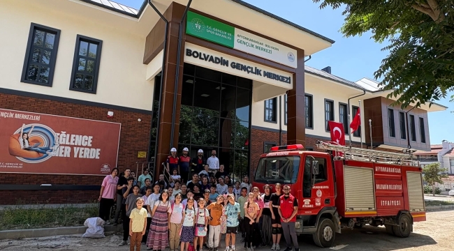 Bolvadin'de Yangın Nasıl Söndürülür Öğrendiler
