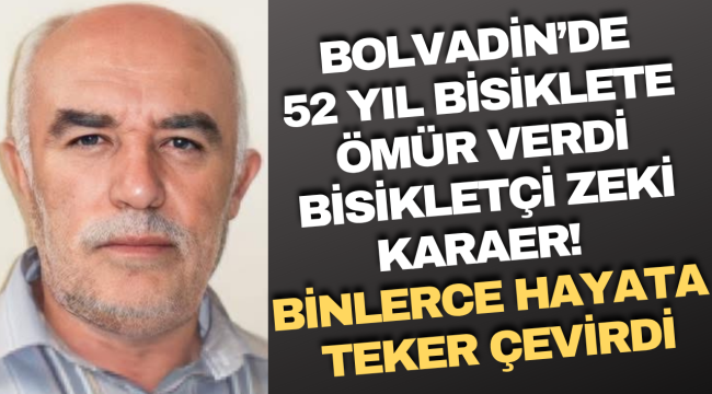 Bolvadin’in Çınarı Bisikletçi Zeki, Binlerce Hayata Teker Çevirdi