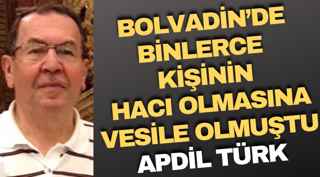 Bolvadin'in Hizmet Öncüsü Abdülkadir Türk, Bir Neslin Gönlünde Yer Etti