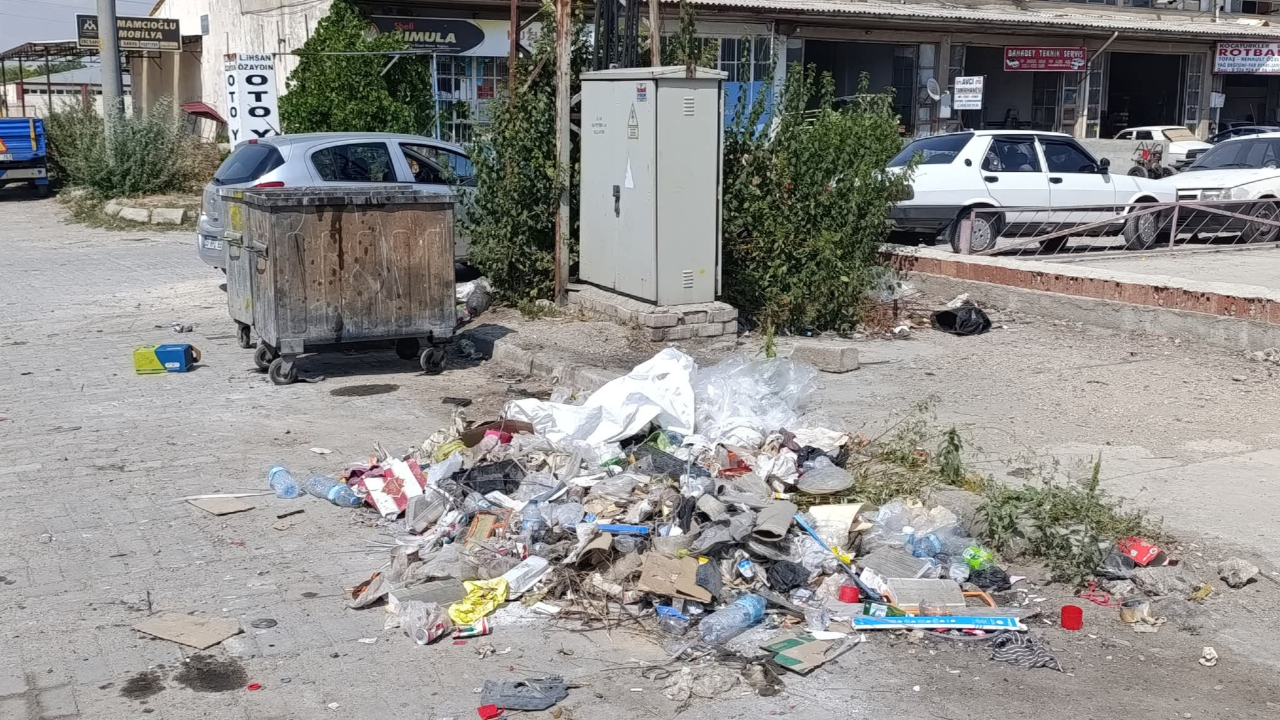 Bolvadin'de Belediye Düzenli Topluyor! Esnaf Konteyner Kullanmıyor