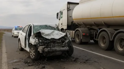 Bolvadin'de Trafik Kazası! Muhtar ve Eşi Hayatını Kaybetti