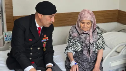 Bolvadinli Şehit Nuri Başaran’ın Annesine Geçmiş Olsun Ziyareti