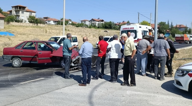Bolvadin'de Yürekleri Ağıza Getiren Kaza