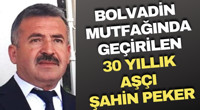 Bolvadin Mutfağında Geçirilen 30 Yıllık Aşçı Şahin Peker