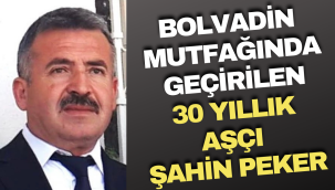 Bolvadin Mutfağında Geçirilen 30 Yıllık Aşçı Şahin Peker