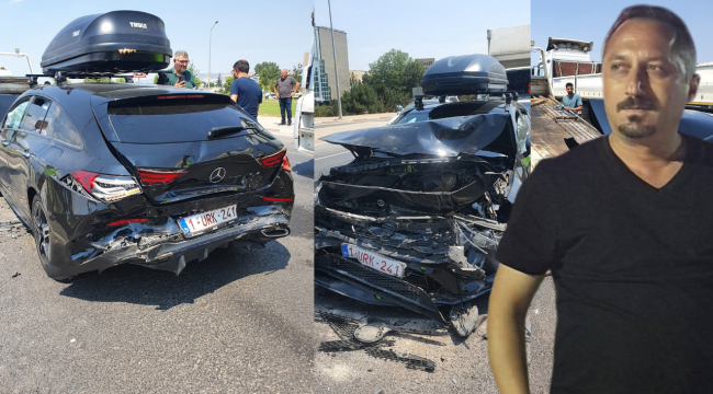 Emirdağlı Gurbetçi Gurbet Yolunda Kaza Geçirdi