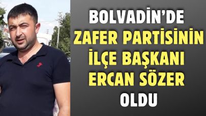 Bolvadin'de Zafer Partisinin İlçe Başkanı Ercan Sözer Oldu