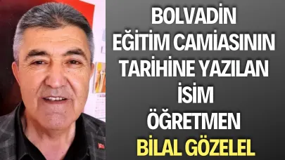 Bolvadin Eğitim Camiası Tarihine Yazılan İsim Bilal Gözelel