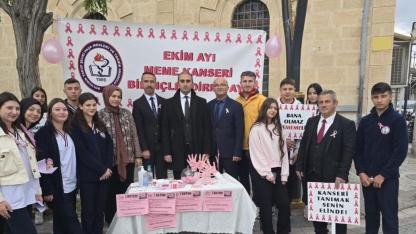 Bolvadin’de Öğrencilerden Meme Kanseri Farkındalık Etkinliği