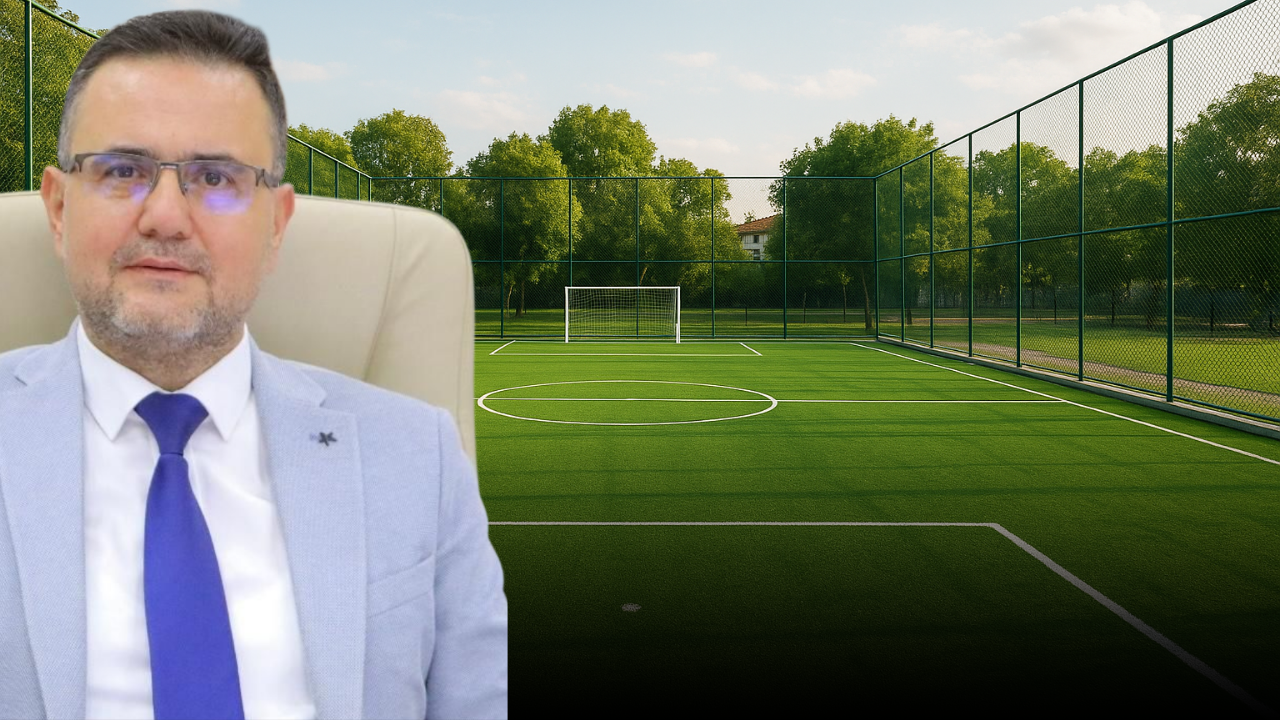 Bolvadin’de Okul Bahçesine Mini Halı Saha Yapılacak