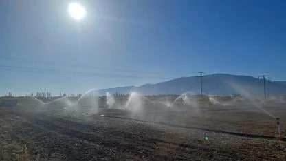 Çay İlçesinde Bu Ovada Sulama Hattı Tamamlandı