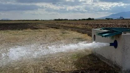 Çay Ovası’nda Sulama Hattı Çiftçilerin Kullanımına Açıldı