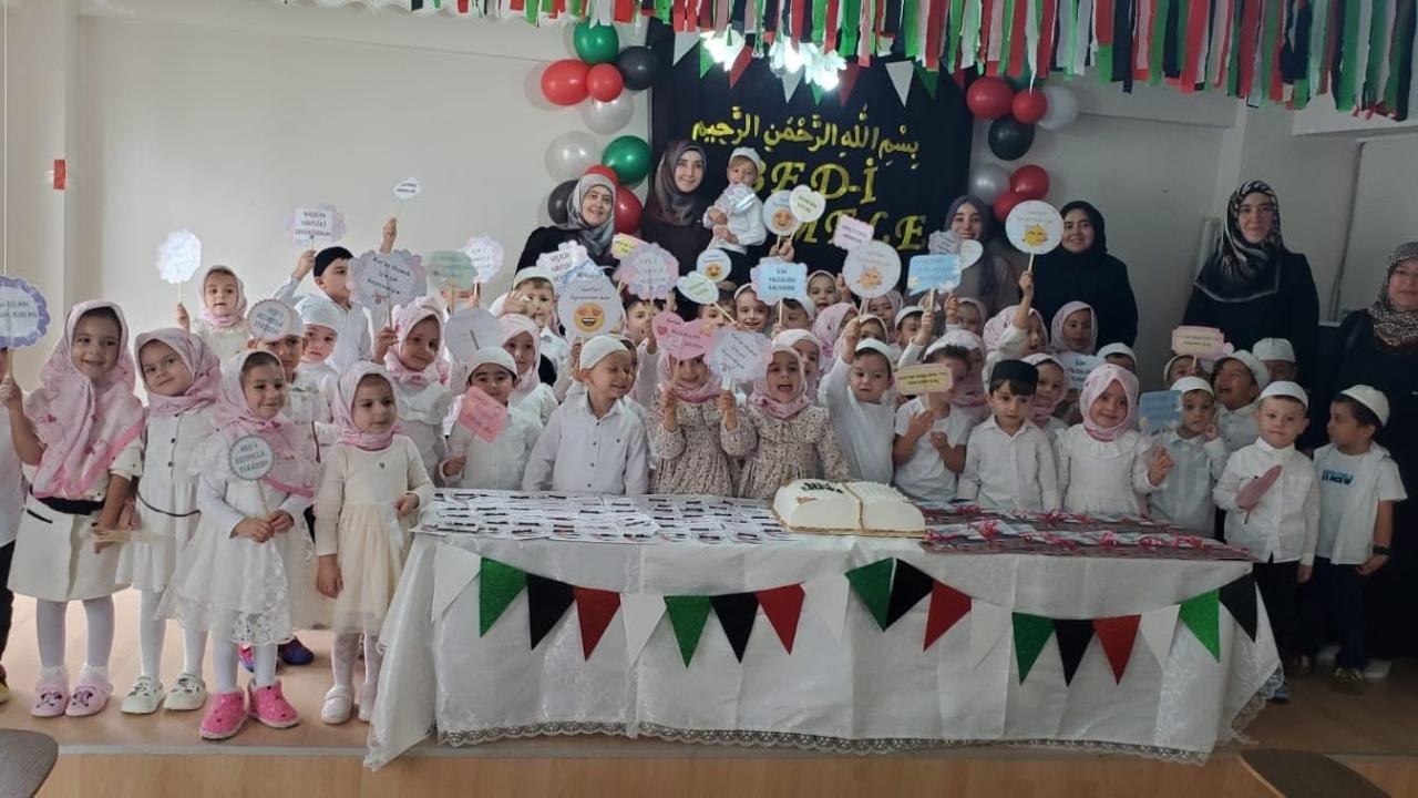 Dikilitaş Kur’an Kursu’nda Minik Yürekler İlk Harflerini Tanıdı