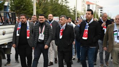 Emirdağ’da Gazze İçin Dayanışma Yürüyüşü Düzenlendi