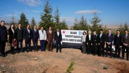 Bolvadin Dişli Kasabasında 1000 Adet Fidan Diktiler