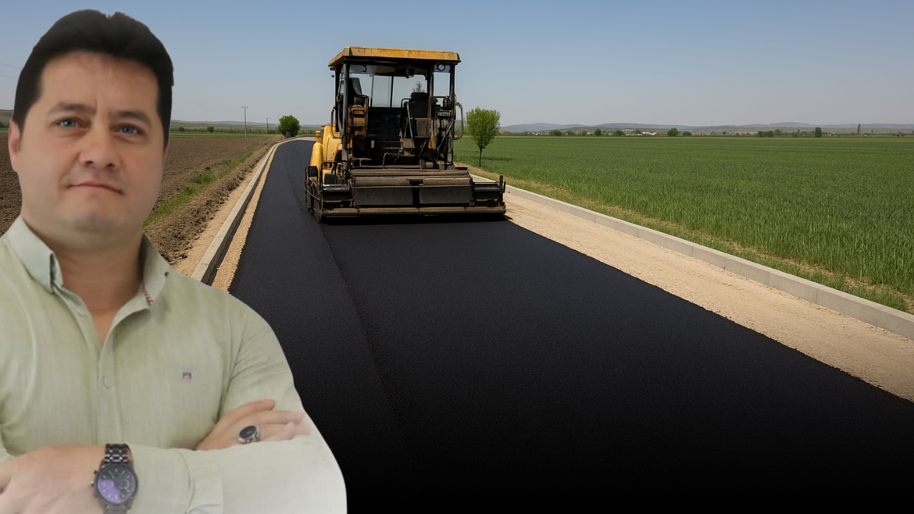 Bolvadin’de Çiftçilerin Kullandığı Tarım Yolu Yenilendi