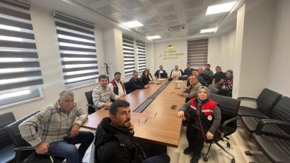 Bolvadin'de Tarım Personeline İş Güvenliği Eğitimi Verildi