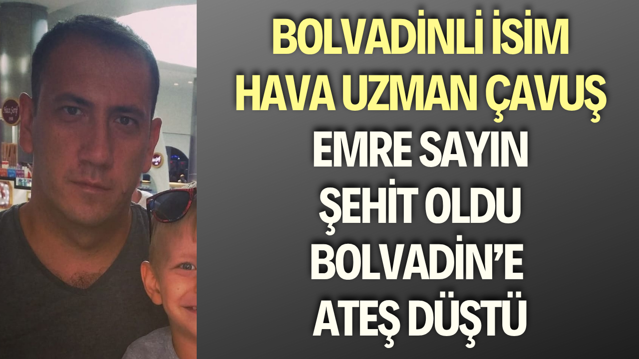 Bolvadin’e Ateş Düştü! Bolvadinli İsim Şehit Düştü