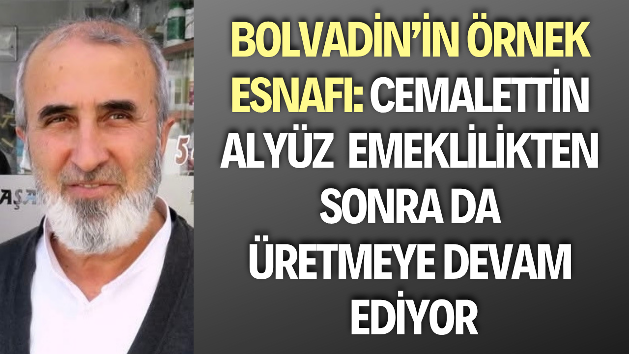 Bolvadin’in Örnek Esnafı: Cemalettin Alyüz, Emeklilikten Sonra da Üretmeye Devam Ediyor