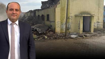 Dişli’de Eski Hamam Yıkıldı! Yeni Yaşam Alanı İçin İlk Kazma Vuruldu