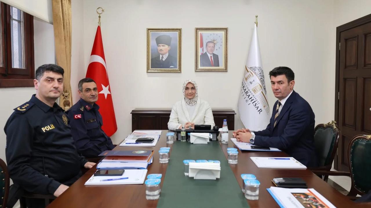 Afyonkarahisar’da Asayiş Gündemi Masaya Yatırıldı