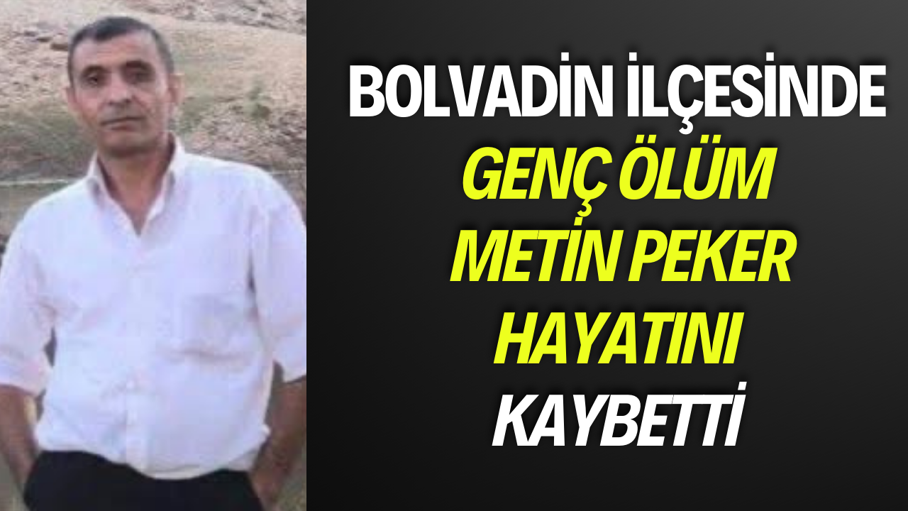 Bolvadin İlçesinde Genç Ölüm Metin Peker Hayatını Kaybetti