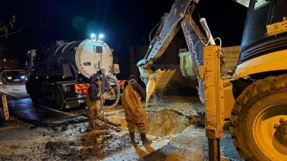 Yakup Şevki Paşa Mahallesi’nde Ana Boru Arızasına Gece Müdahalesi