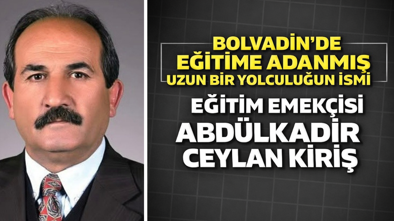 Bolvadin’de Eğitime Adanmış Uzun Bir Yolculuğun İsmi Abdülkadir Ceylan Kiriş