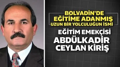 Bolvadin’de Eğitime Adanmış Uzun Bir Yolculuğun İsmi Abdülkadir Ceylan Kiriş