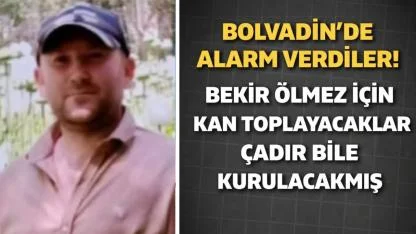 Bolvadin’de Alarm Verdiler Ölmez İçin Kan Toplanacak