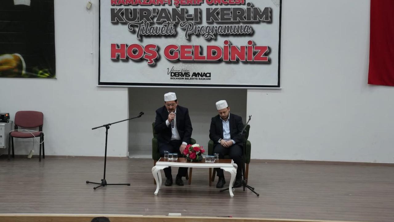 Bolvadin’de Kur’an-ı Kerim Tilaveti Programı Düzenlendi