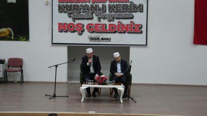 Bolvadin’de Kur’an-ı Kerim Tilaveti Programı Düzenlendi