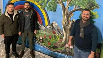 Bolvadin’den Emirdağ’a Hem Gönülden Hem De Ressam Resmi İle Destek Verildi