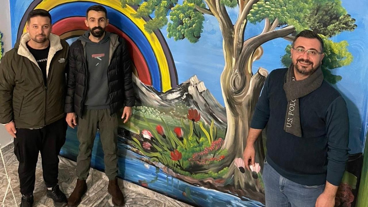 Bolvadin’den Emirdağ’a Hem Gönülden Hem De Ressam Resmi İle Destek Verildi