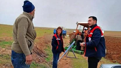 Sultandağı ve Evciler’de Tarım Alanında Çalışmalar Sürüyor