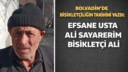 Bolvadin’de Efsane Bisikletçi Ali Sayarerim