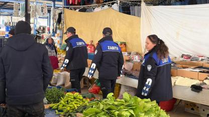 Sandıklı’da Pazar Etiket Kontrolü Yapıldı