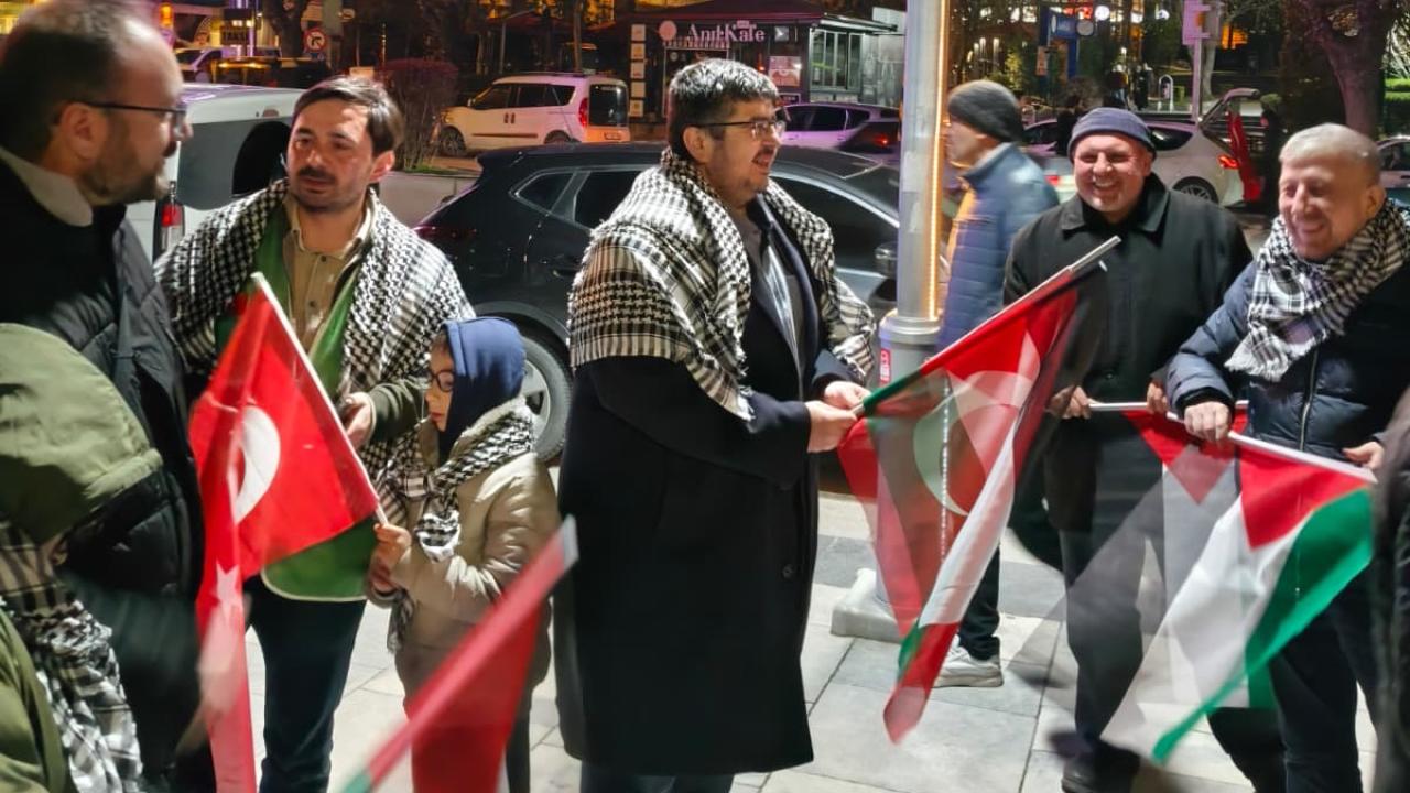 Afyon’da Aksa İçin Yollardayız Konvoyu Düzenlendi