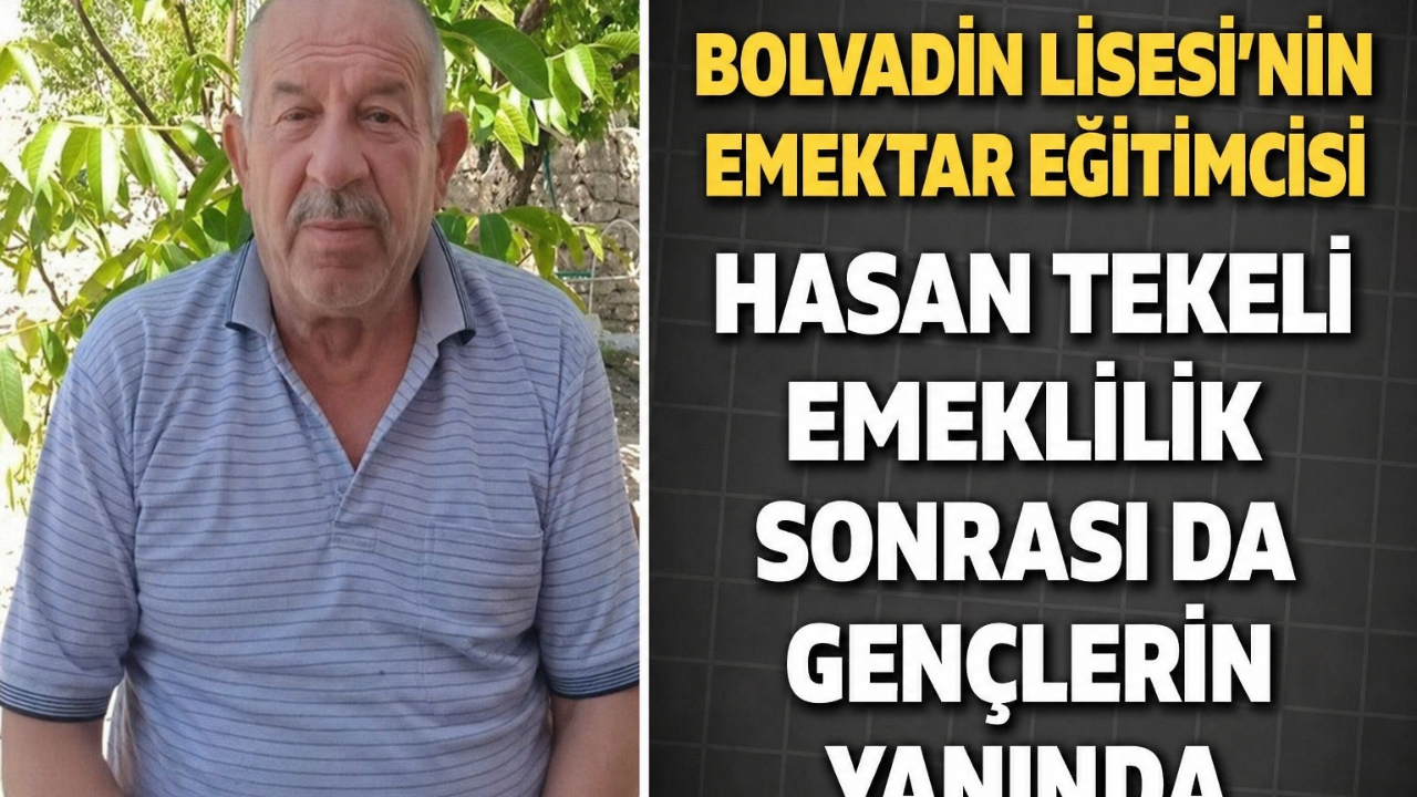 Bolvadin’in Emektar Eğitimcisi Hasan Tekeli Emeklilik Sonrası Gençlerin Yanında