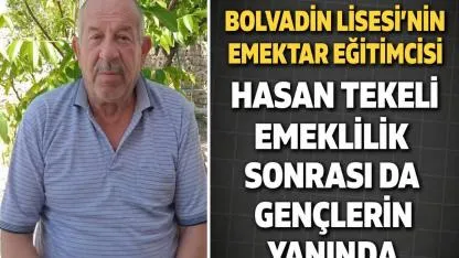 Bolvadin’in Emektar Eğitimcisi Hasan Tekeli Emeklilik Sonrası Gençlerin Yanında