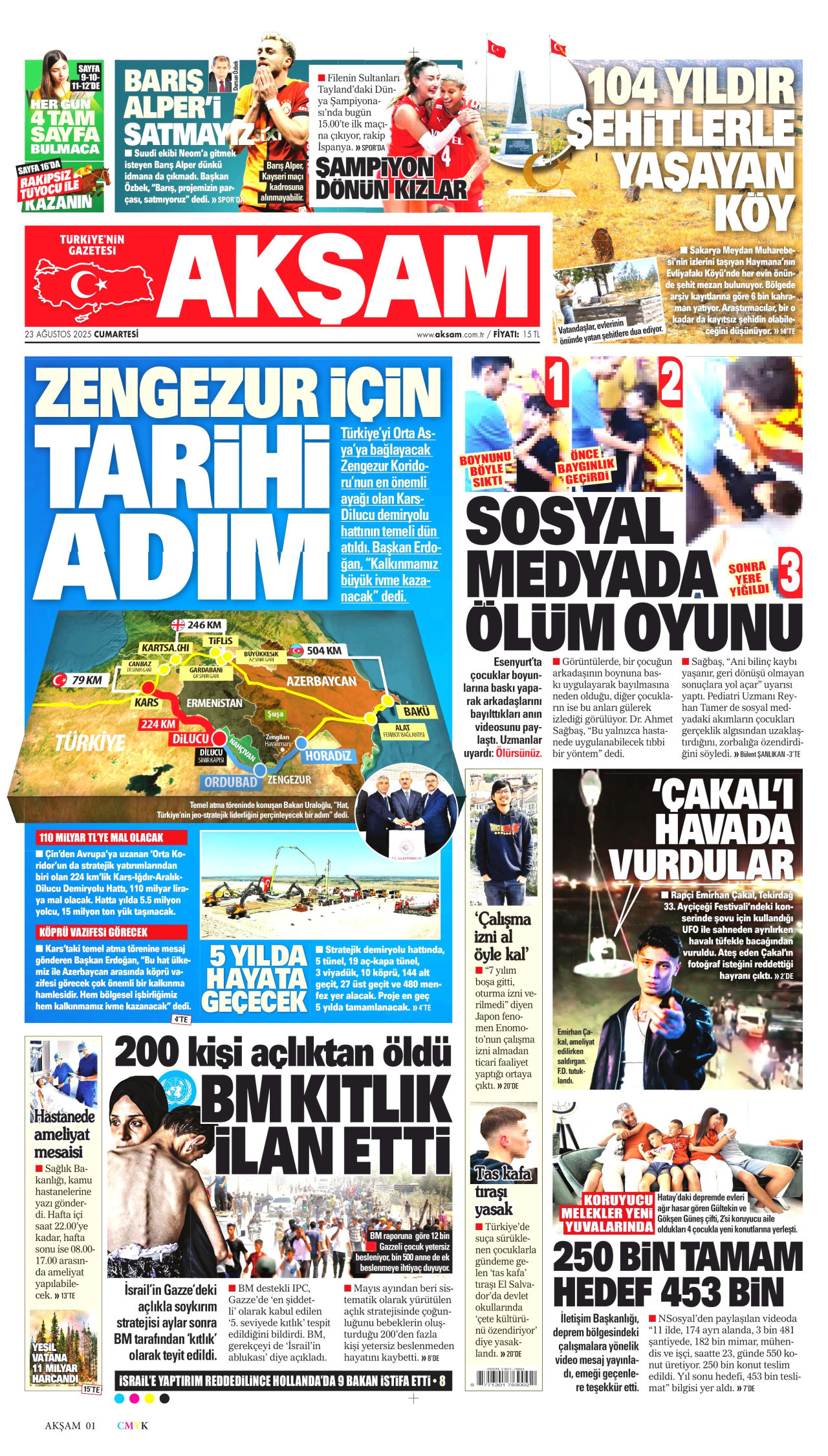 AKŞAM Gazete Manşeti