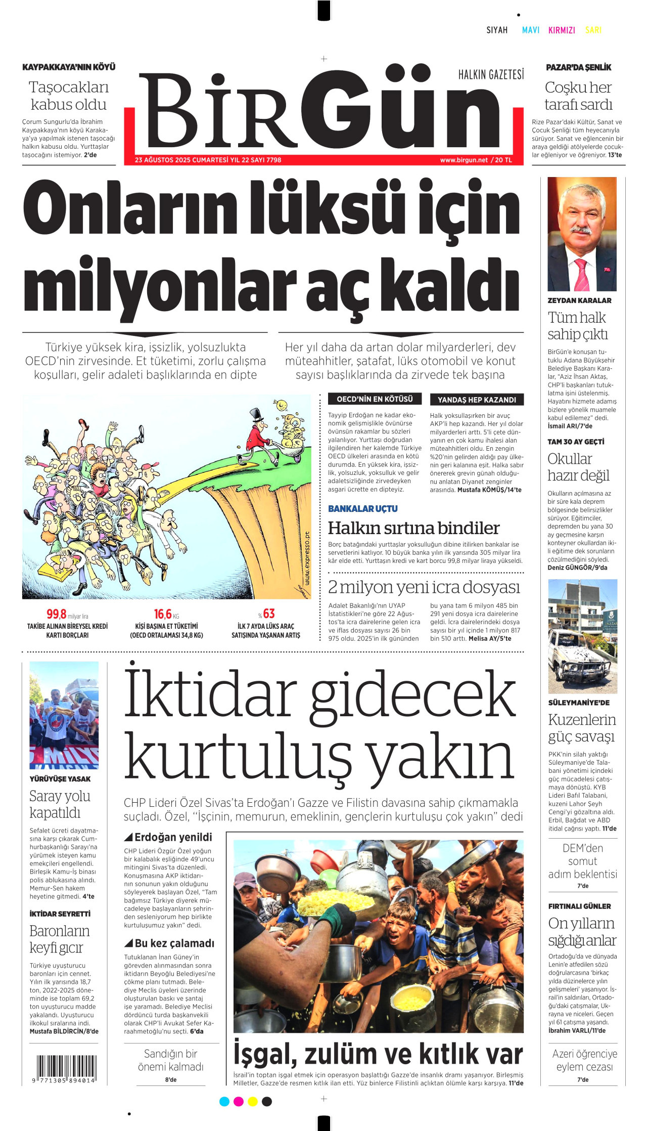 BİRGÜN Gazete Manşeti