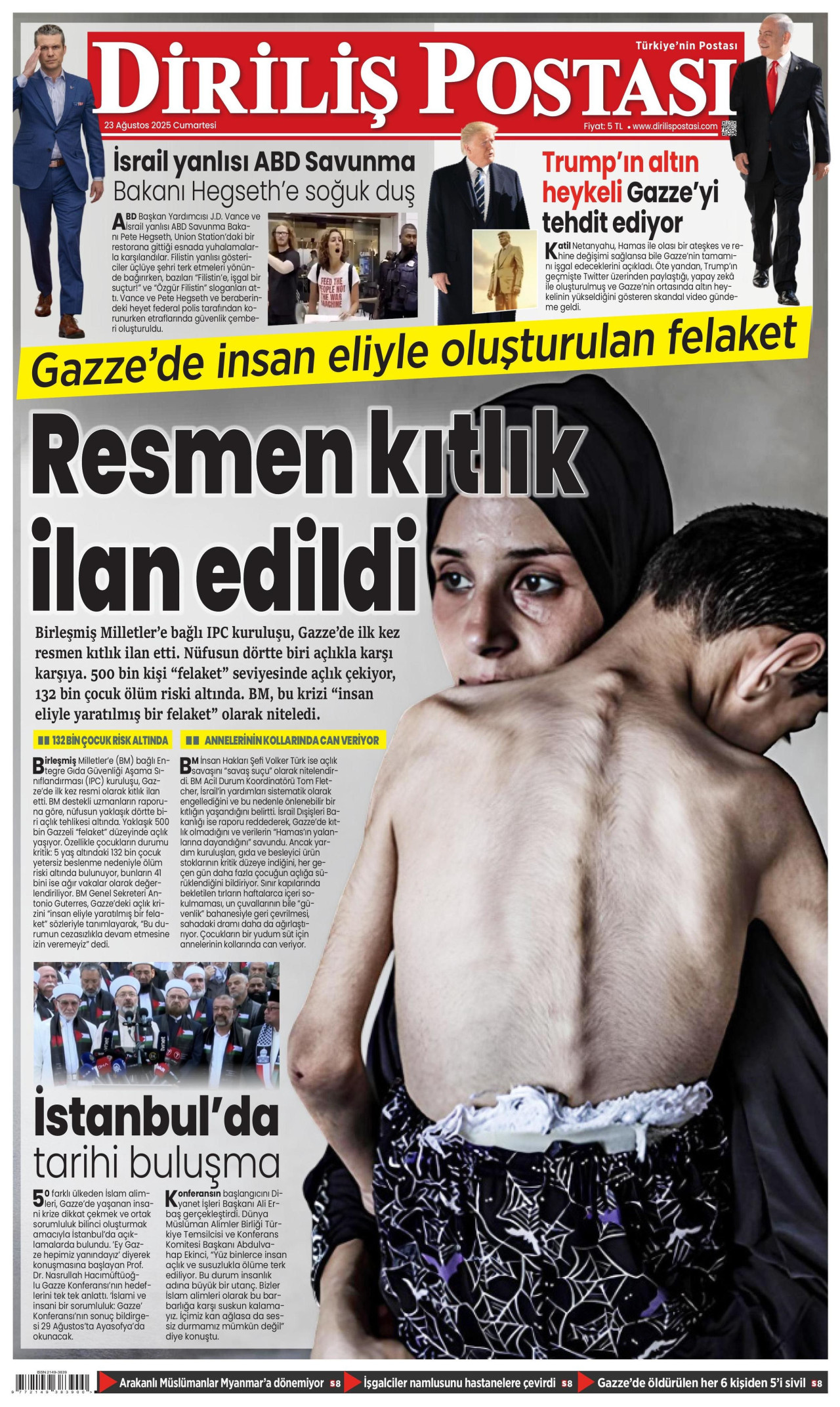 DİRİLİŞ POSTASI Gazete Manşeti