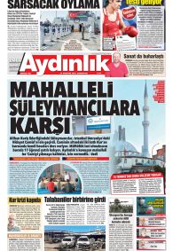 AYDINLIK GAZETESİ Gazete Manşeti