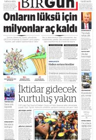 BİRGÜN Gazete Manşeti