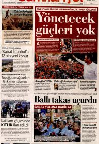 CUMHURİYET Gazete Manşeti