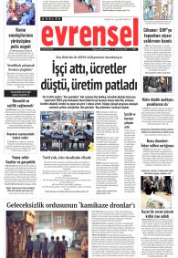 EVRENSEL Gazete Manşeti