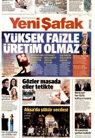 Yeni Şafak Gazetesi Gazete Manşeti