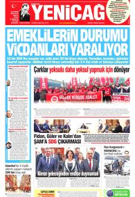 YENİÇAĞ Gazete Manşeti